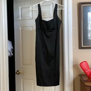 Black Calvin Klein cocktail dress